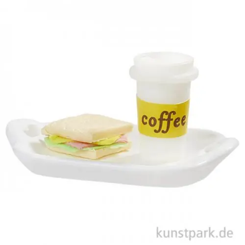 Miniatur Snack mit Getränk, 5,2 x 3,2 cm Jetzt Kaufen