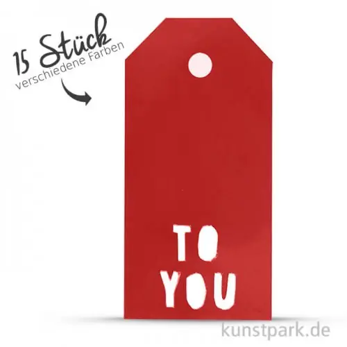 Vivi Gade Geschenkanhänger - To You, 300g, 15 Stück Mengenrabatt