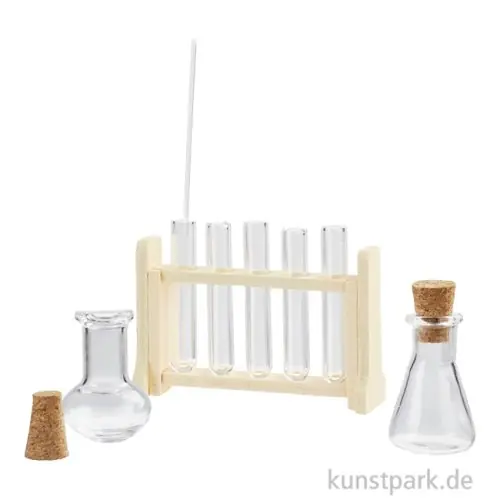 Super-Preis Miniatur Experimentier-Set, 4,5 x 3 cm, 9-teilig