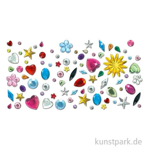 Kostenfreie Lieferung Schmucksteine-Set Fun, 800 Teile sortiert