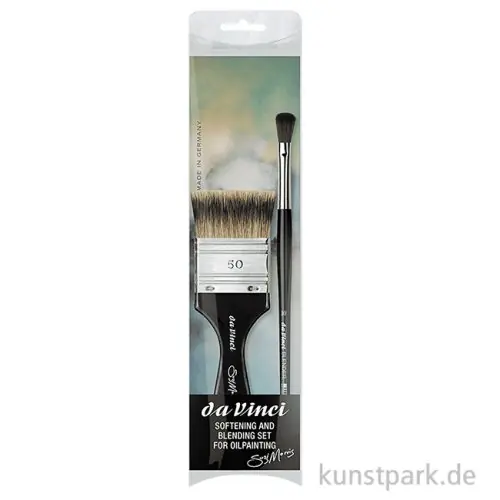 Saisonangebot da Vinci Ölmalpinsel Set zum Glätten und Weichzeichnen