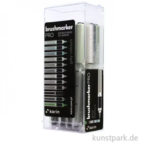 Limited Edition Karin Brushmarker PRO Set - 12 Farben, Gray Colours