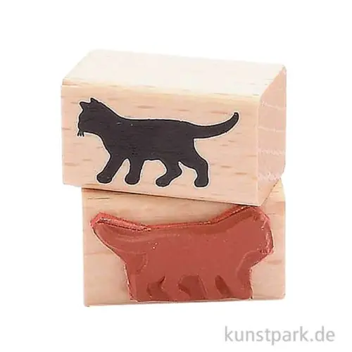 Stempel - Kleine schwarze Katze, 2 x 3,5 cm Heute Kaufen