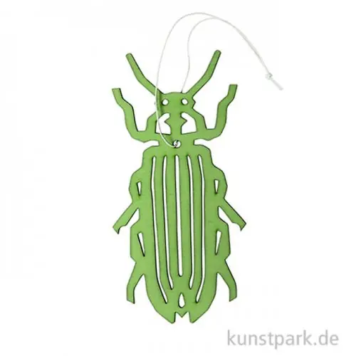 Top-Preis Grüner Mehlkäfer aus Holz mit Hänger, Länge 15 cm