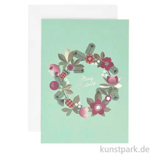 Karten mit Umschlag - Christmas Rocks, Christrosen, A5, 8er Set Angebot
