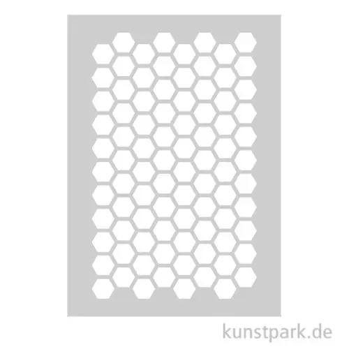 Geld-Zurück-Garantie Schablone - Muster Hexagons, A5