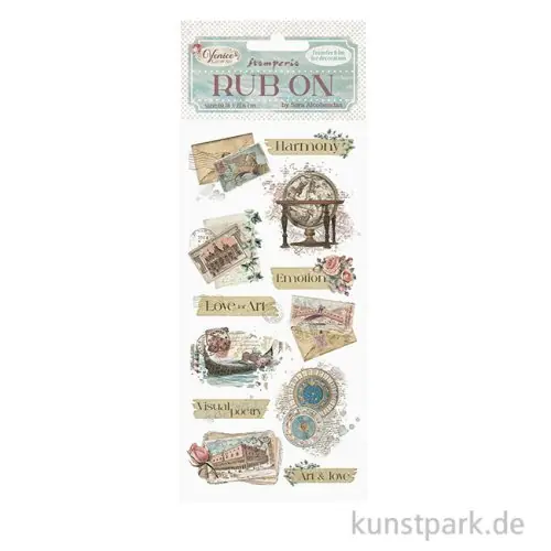 Stamperia Rub On Transferfolie - Venice City of Art Letters Finale Aktion