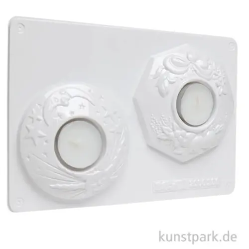 Exklusiv Gießform - Kerzenhalter, Himmel + Floral