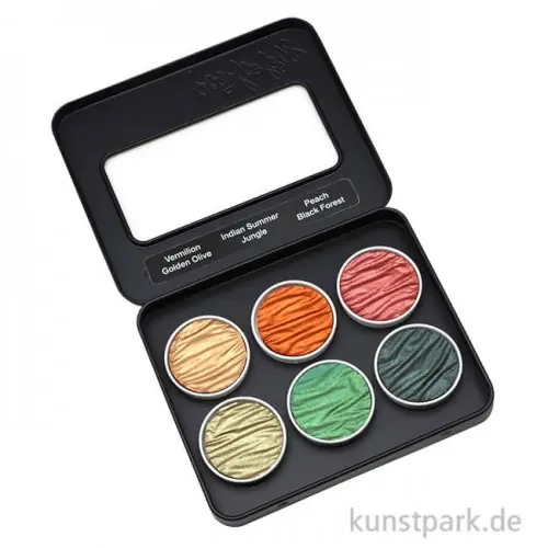 Ab Werk COLIRO Pearl Colors - 6 Perlglanzfarben im Metallkasten, Autumn