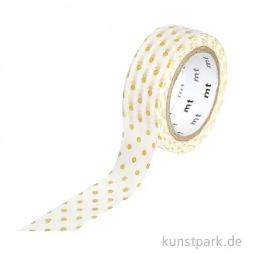 Preis Gesenkt MT Masking Tape Dot S Gold, 15 mm, 7 m Rolle