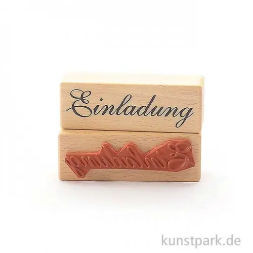 Nur Heute Stempel - Einladung - 3x9 cm