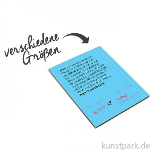 YUPO Aquarellpapier translucent, 15 Blatt, 153g Preiswert