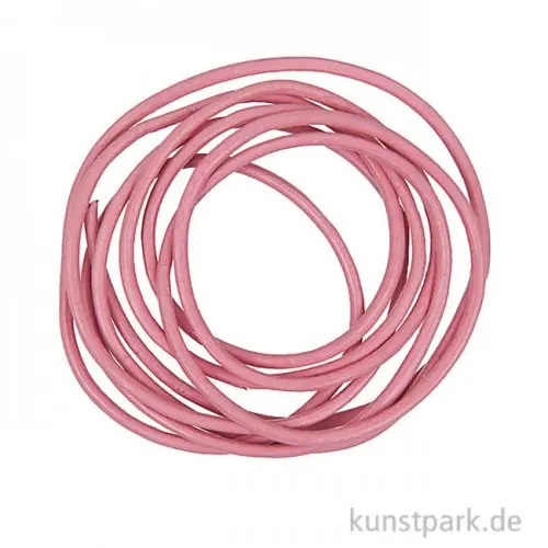 Lederband - Pink, 2mm x 1m Markenprodukt