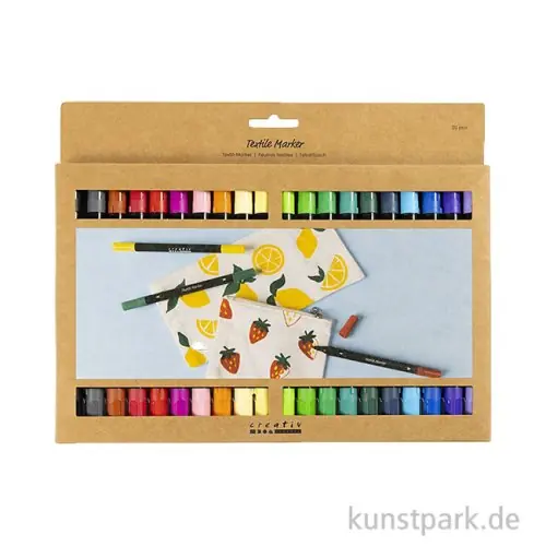 Textilstifte mit Doppelspitze, 20 Stifte sortiert Preis Gesenkt