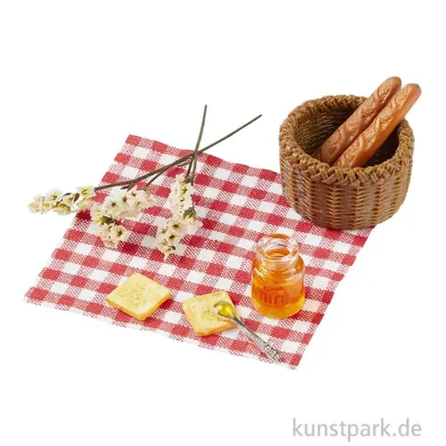Geprüft Miniatur Picknick Set, 7 cm
