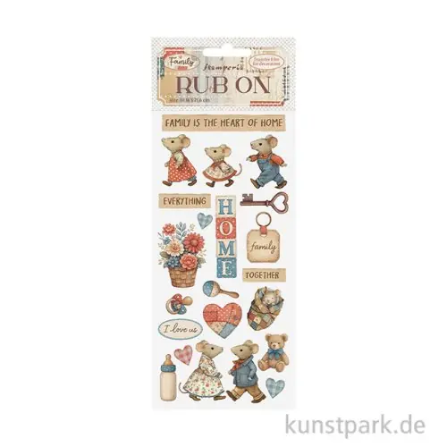 Stamperia Rub On Transferfolie - Family Home Sonderangebot