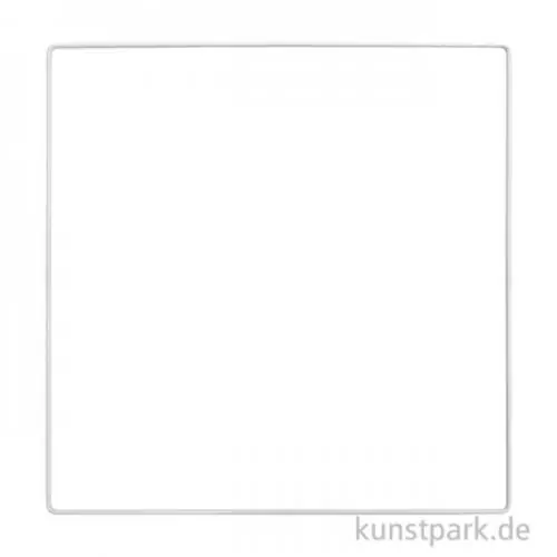 Metallring Quadrat - Weiß Beliebt