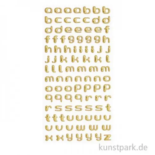 Geld-Zurück-Garantie Softy Sticker - Kleinbuchstaben, Gold