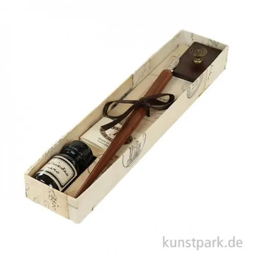 Rubinato Kalligrafie-Set, 4 teilig in schmaler Geschenkbox Aktuell