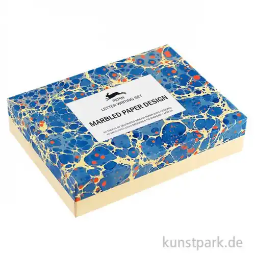 PEPIN Briefpapier Set - Marbled Paper Design Wochenendangebot