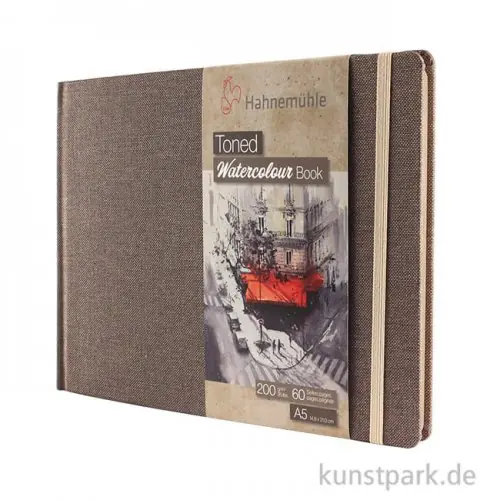 Hahnemühle Toned Watercolour Book Beige, 30 Blatt, 200g Letzte Chance