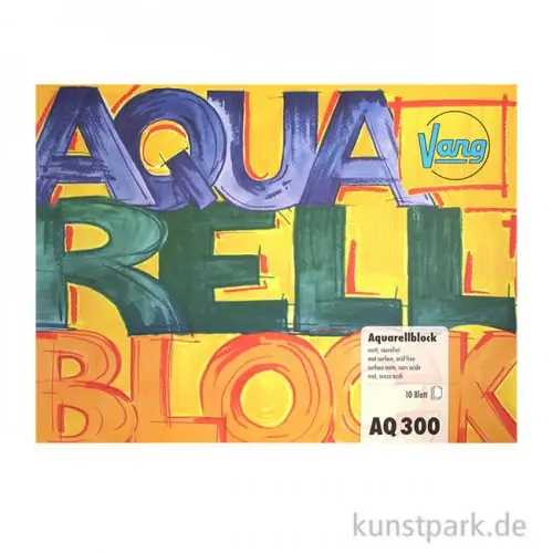 Vang Aquarellblock, 10 Blatt, 300g rau Großhandel