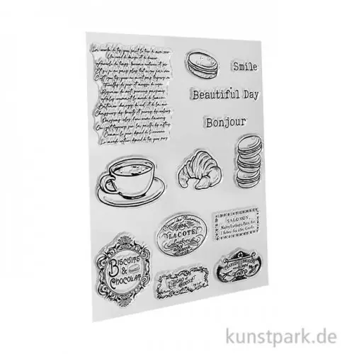 Stamperia Acrylic Stamps - Create Happiness Oh la la Labels Limited Edition