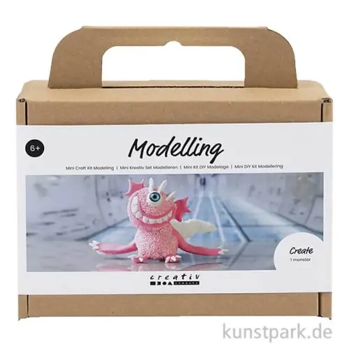 Mini Bastelset - Monster Modellieren, Hellpink Ausverkauf