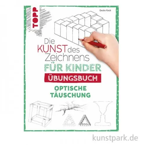 Neu Die Kunst des Zeichnens Kinder Übungsbuch - Optische Täuschung, Topp