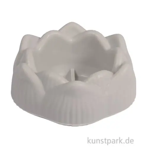 Silikon Gießform - Kerzenhalter Lotus, Durchmesser 8 cm, Höhe 3,5 cm Nur Für Kurze Zeit