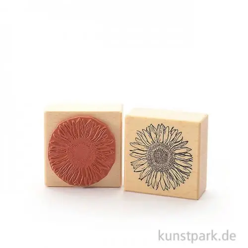 Stempel - Blüte einer Sonnenblume - 6x6 cm Mengenrabatt