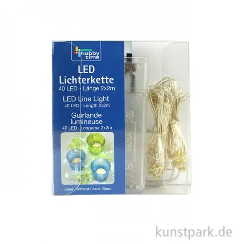 LED-Lichterkette mit 40 Lampen, 4 Meter Saisonangebot
