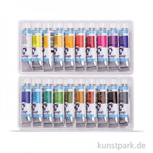 Talens VAN GOGH Aquarell Basis-Set mit 20 x 10 ml Tuben im Karton Zertifiziert