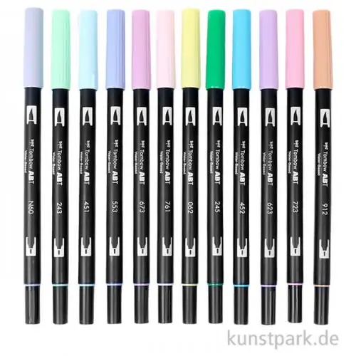 Jetzt Kaufen Tombow Dual Brush Pen - Set 12 Pastellfarben