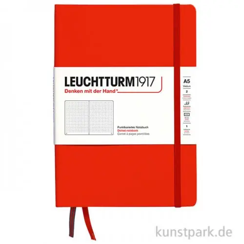 Heißes Angebot Leuchtturm Notizbuch Hardcover - Fox Red, DIN A5, Dotted