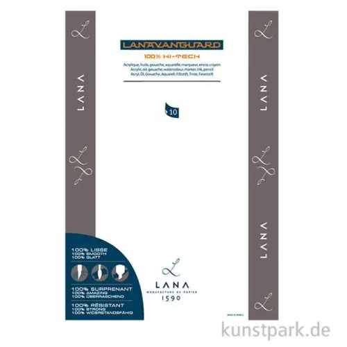 Beliebt Lanavanguard Mixmedia Papier, 5 Einzelbogen, 200g, 50 x 70 cm