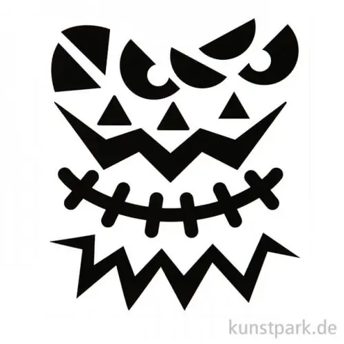 Sticker Halloween - Große Gesichter, 15x16,5 cm, selbstklebend Begrenztes Angebot