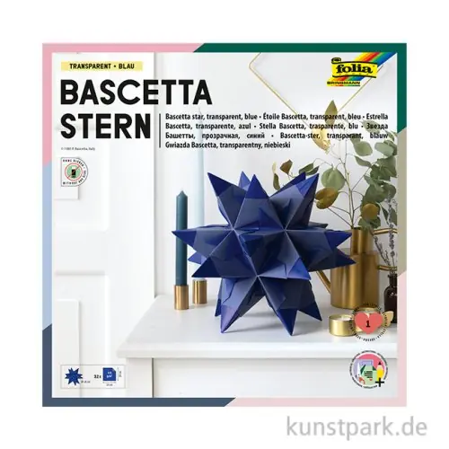 Bascetta-Stern Bastelset, 115g - blau Super-Preis