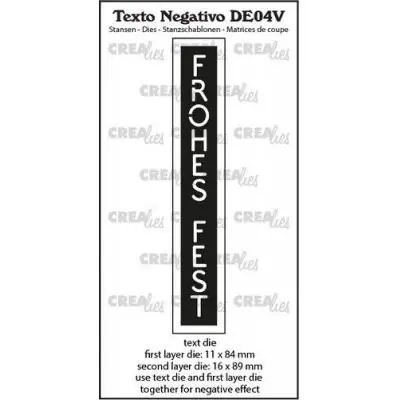 Ausverkauf Frohes Fest vertikal