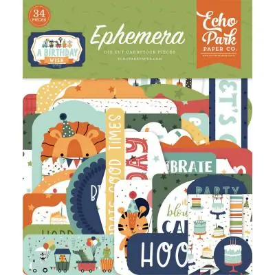 A Birthday Wish Boy - Ephemera Schnäppchen