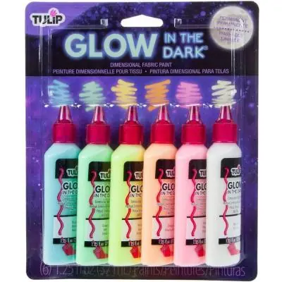 Angebot Glow In The Dark Dimensional Fabric Paint
