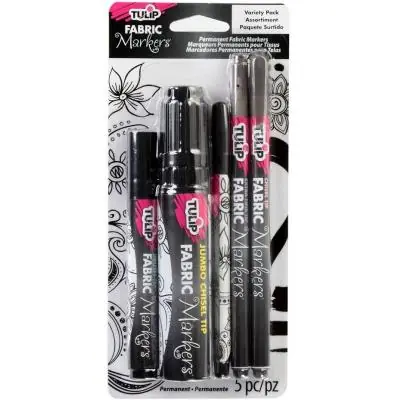 Ausverkauf Fabric Markers Mix-Tip Black