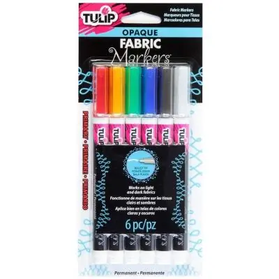 Weltweiter Versand Fabric Markers Bullet Opaque Primary