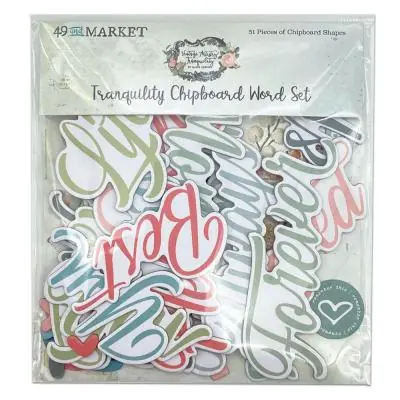 Vintage Artistry Tranquility - Chipboard Word Set Markenprodukt
