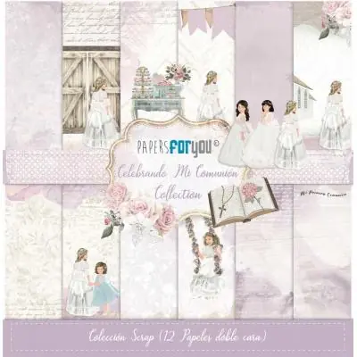 Abverkauf Celebrando Mi Comunión Niña - Rubia Scrap Paper Pack
