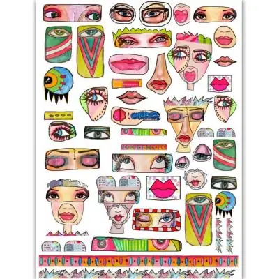 Abstract Faces - Transferpapier Jetzt Bestellen