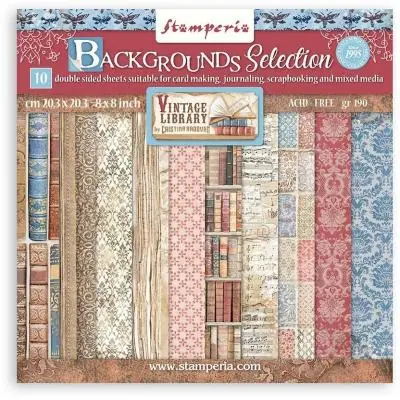 Vintage Library - Backgrounds Zertifiziert