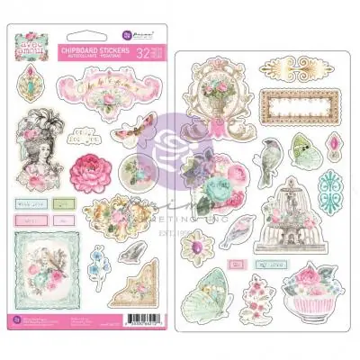 Avec Amour - Chipboard Stickers Markenware