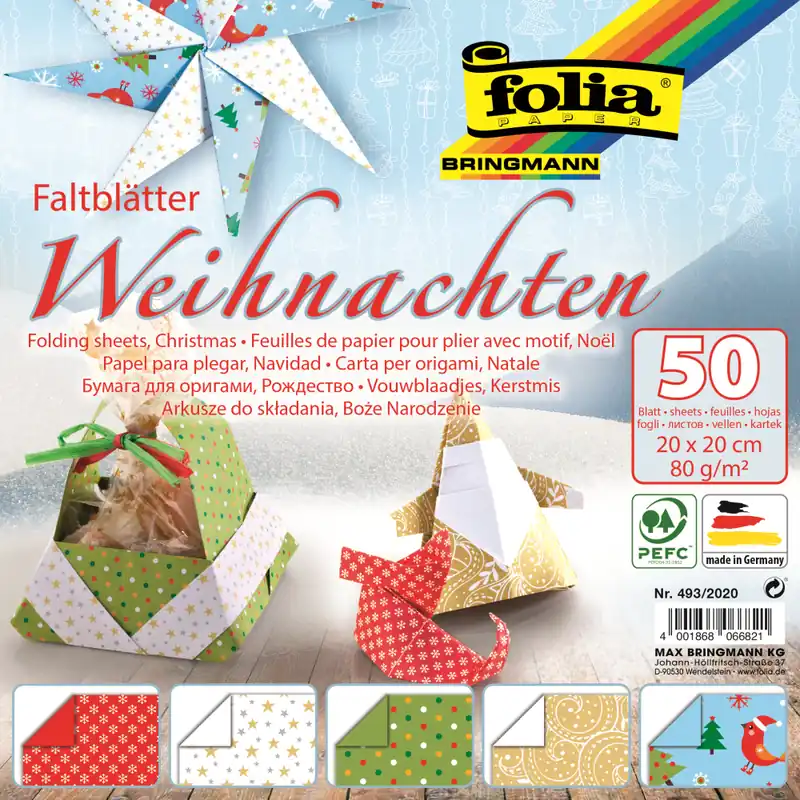 Preisreduziert Faltblätter "Weihnachten" 50 Stück