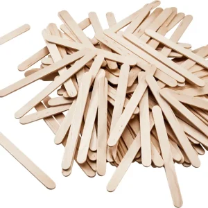 Holzstäbchen (Eisstäbchen), 114 x 10 x 2 mm, 500 Stück Kostenloser Rückversand